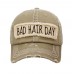 Bad Hair Day High Ponytail Bun Ponycap Hat Cap Black Pink Beige Turquoise Blue  eb-08794019